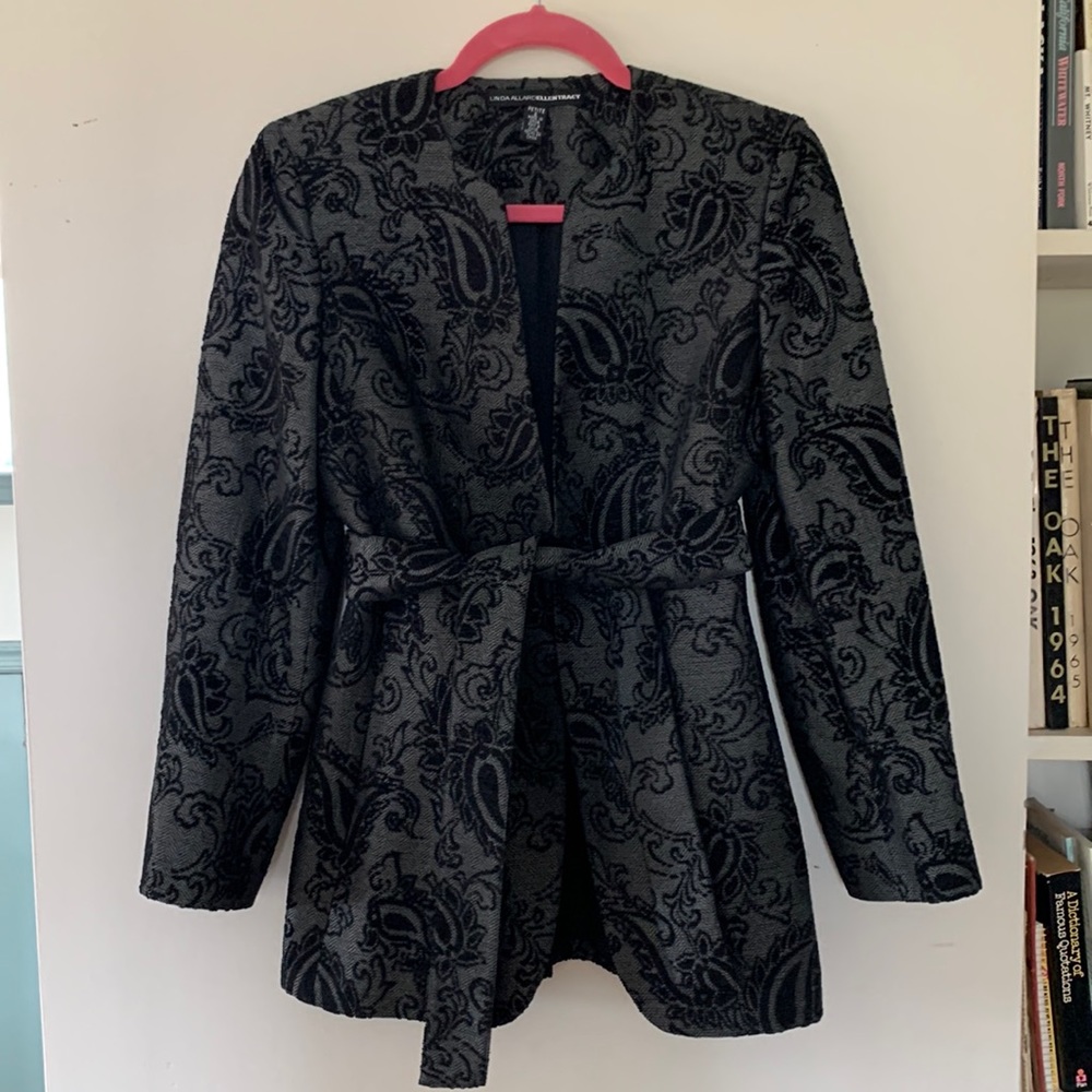 Ellen Tracy jacquard design jacket
